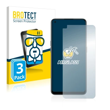 Face avant d’un emballage produit avec le logo de la marque BROTECT. À côté, l’appareil OnePlus Nord CE 2 5G est représenté av