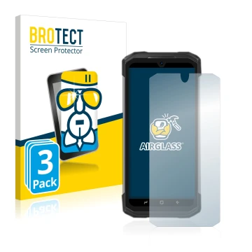 Face avant d’un emballage produit avec le logo de la marque BROTECT. À côté, l’appareil Doogee S98 Pro est représenté avec la 