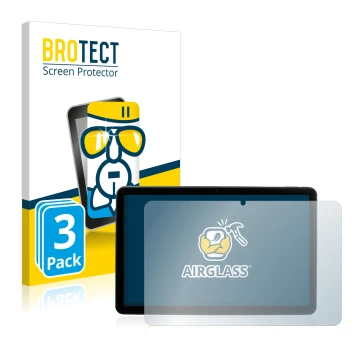 Face avant d’un emballage produit avec le logo de la marque BROTECT. À côté, l’appareil MEDION Lifetab P10752 est représenté a