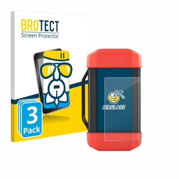 Face avant d’un emballage produit avec le logo de la marque BROTECT. À côté, l’appareil Launch SRDs SmartLink est représenté a