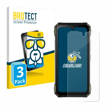 Face avant d’un emballage produit avec le logo de la marque BROTECT. À côté, l’appareil Doogee S89 Pro est représenté avec la 