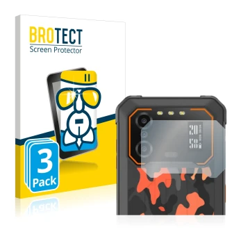 Face avant d’un emballage produit avec le logo de la marque BROTECT. À côté, l’appareil iiiF150 B1 Pro (Caméra UNIQUEMENT) est
