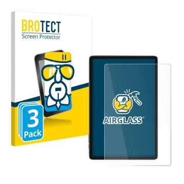 Face avant d’un emballage produit avec le logo de la marque BROTECT. À côté, l’appareil Blackview Tab 7 WiFi est représenté av