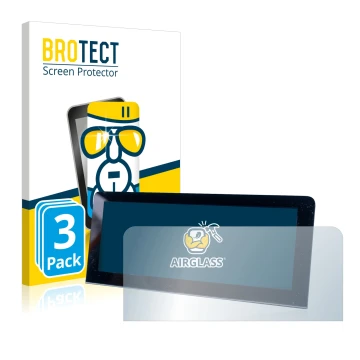 Face avant d’un emballage produit avec le logo de la marque BROTECT. À côté, l’appareil MG 4 est représenté avec la protection