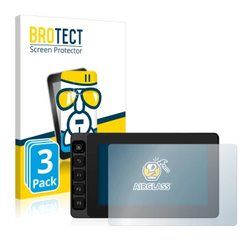 Face avant d’un emballage produit avec le logo de la marque BROTECT. À côté, l’appareil SmallHD Ultra 5 est représenté avec la