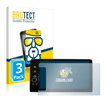 Face avant d’un emballage produit avec le logo de la marque BROTECT. À côté, l’appareil Honda HR-V 2022 Navigationssystem cond