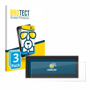 Face avant d’un emballage produit avec le logo de la marque BROTECT. À côté, l’appareil Opel Astra L 2022 Navigationssystem es