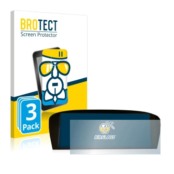 Face avant d’un emballage produit avec le logo de la marque BROTECT. À côté, l’appareil BMW E91 320d CiC Professional est repr