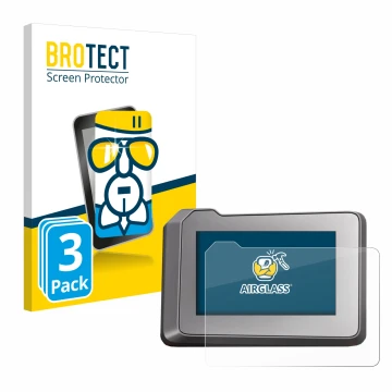 Face avant d’un emballage produit avec le logo de la marque BROTECT. À côté, l’appareil KTM 1290 Super Duke R 2022 TFT-Display