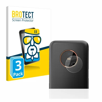 Face avant d’un emballage produit avec le logo de la marque BROTECT. À côté, l’appareil Gigaset GX6 (Caméra UNIQUEMENT) est re