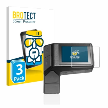 Face avant d’un emballage produit avec le logo de la marque BROTECT. À côté, l’appareil Giant Ridecontrol Dash 2 in 1 est repr