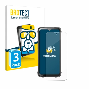 Face avant d’un emballage produit avec le logo de la marque BROTECT. À côté, l’appareil Cubot King Kong 9 est représenté avec 