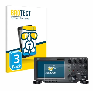 Face avant d’un emballage produit avec le logo de la marque BROTECT. À côté, l’appareil FlexRadio Maestro FLEX-6000 est représ