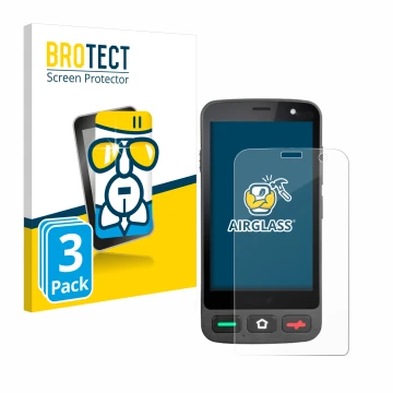 Face avant d’un emballage produit avec le logo de la marque BROTECT. À côté, l’appareil Brondi Amico Pocket est représenté ave