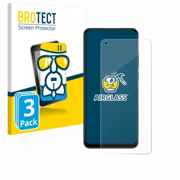 Face avant d’un emballage produit avec le logo de la marque BROTECT. À côté, l’appareil Oppo A78 4G est représenté avec la pro