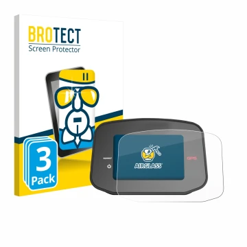 Face avant d’un emballage produit avec le logo de la marque BROTECT. À côté, l’appareil PowaKaddy CT8 GPS est représenté avec 