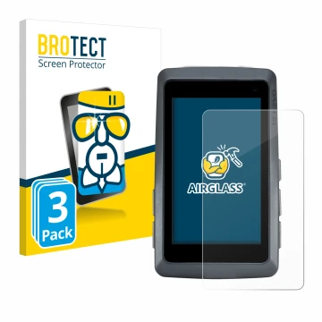 Face avant d’un emballage produit avec le logo de la marque BROTECT. À côté, l’appareil Sigma ROX 12.1 EVO est représenté avec