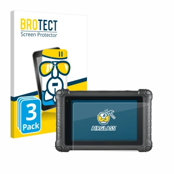 Face avant d’un emballage produit avec le logo de la marque BROTECT. À côté, l’appareil Autel MaxiDAS DS900 est représenté ave