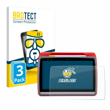 Face avant d’un emballage produit avec le logo de la marque BROTECT. À côté, l’appareil medDV NIDApad est représenté avec la p