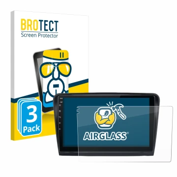 Face avant d’un emballage produit avec le logo de la marque BROTECT. À côté, l’appareil Junsun V1 Plus 10