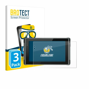 Face avant d’un emballage produit avec le logo de la marque BROTECT. À côté, l’appareil Hugerock X7 est représenté avec la pro