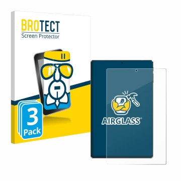 Face avant d’un emballage produit avec le logo de la marque BROTECT. À côté, l’appareil Simplori M107 est représenté avec la p