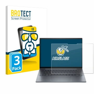 Face avant d’un emballage produit avec le logo de la marque BROTECT. À côté, l’appareil HP Dragonfly G4 Non-Touch est représen