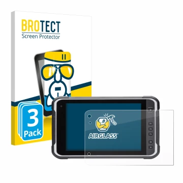 Face avant d’un emballage produit avec le logo de la marque BROTECT. À côté, l’appareil Handheld Algiz RT8 est représenté avec