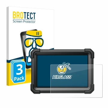 Face avant d’un emballage produit avec le logo de la marque BROTECT. À côté, l’appareil Launch X-431 Pro3 Apex est représenté 