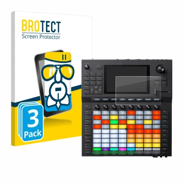 Face avant d’un emballage produit avec le logo de la marque BROTECT. À côté, l’appareil Akai Force est représenté avec la prot
