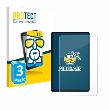 Face avant d’un emballage produit avec le logo de la marque BROTECT. À côté, l’appareil Honor Pad 9 est représenté avec la pro