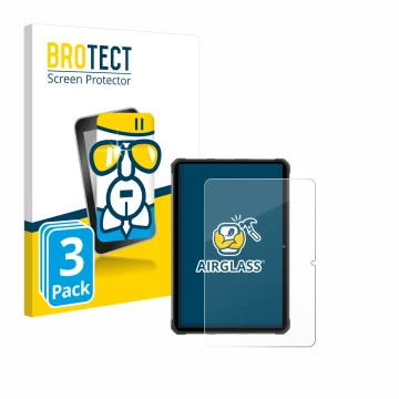 Face avant d’un emballage produit avec le logo de la marque BROTECT. À côté, l’appareil Hotwav R7 est représenté avec la prote
