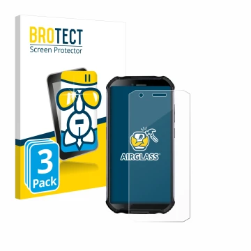 Face avant d’un emballage produit avec le logo de la marque BROTECT. À côté, l’appareil Doogee S41 Plus est représenté avec la