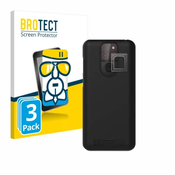 Face avant d’un emballage produit avec le logo de la marque BROTECT. À côté, l’appareil Emporia Smart 5 Mini (Caméra UNIQUEMEN