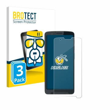 Face avant d’un emballage produit avec le logo de la marque BROTECT. À côté, l’appareil Unitech EA660 est représenté avec la p