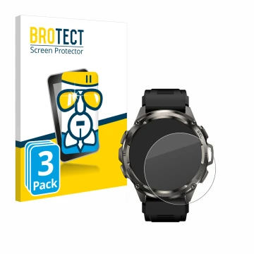 Face avant d’un emballage produit avec le logo de la marque BROTECT. À côté, l’appareil Kospet Tank T3 Ultra est représenté av