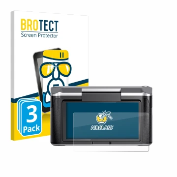 Face avant d’un emballage produit avec le logo de la marque BROTECT. À côté, l’appareil Revopoint Miraco est représenté avec l