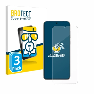 Face avant d’un emballage produit avec le logo de la marque BROTECT. À côté, l’appareil Huawei Pura 70 Ultra est représenté av