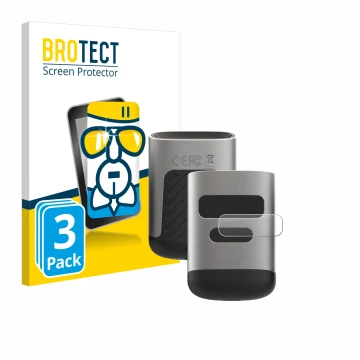 Face avant d’un emballage produit avec le logo de la marque BROTECT. À côté, l’appareil Opticon OPN-6000 (Écran) est représent