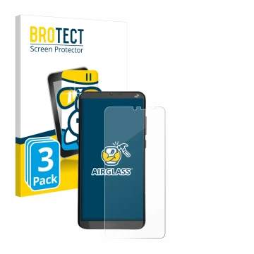 Face avant d’un emballage produit avec le logo de la marque BROTECT. À côté, l’appareil Brondi Amico XL est représenté avec la
