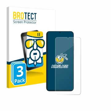 Face avant d’un emballage produit avec le logo de la marque BROTECT. À côté, l’appareil Blackview Oscal Tiger 10 est représent