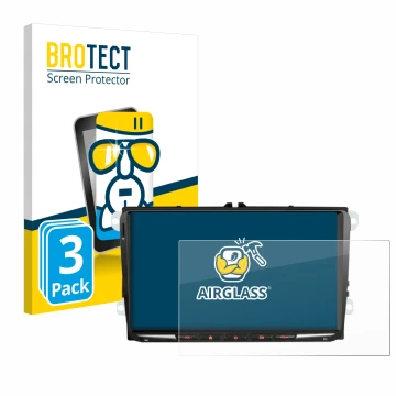 Face avant d’un emballage produit avec le logo de la marque BROTECT. À côté, l’appareil Erisin ES8998V 9