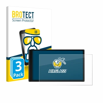 Face avant d’un emballage produit avec le logo de la marque BROTECT. À côté, l’appareil Garmin CamperVan est représenté avec l