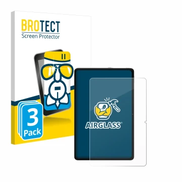 Face avant d’un emballage produit avec le logo de la marque BROTECT. À côté, l’appareil Xiaomi Redmi Pad Pro est représenté av