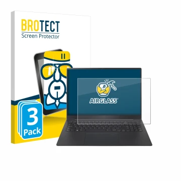 Face avant d’un emballage produit avec le logo de la marque BROTECT. À côté, l’appareil LG gram Pro 16 2024 est représenté ave