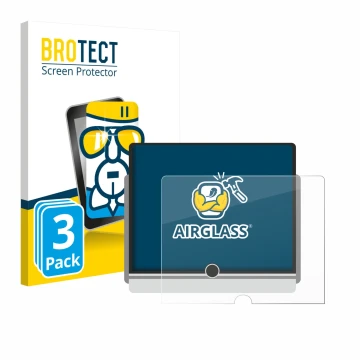 Face avant d’un emballage produit avec le logo de la marque BROTECT. À côté, l’appareil Lexus LBX 2024 est représenté avec la 