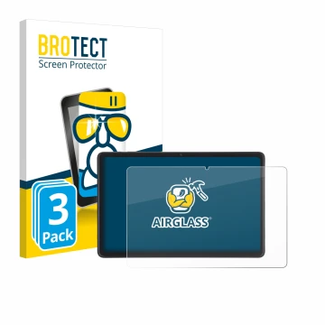 Face avant d’un emballage produit avec le logo de la marque BROTECT. À côté, l’appareil Acepad A170 10.4