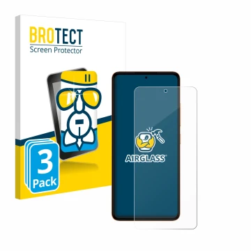 Face avant d’un emballage produit avec le logo de la marque BROTECT. À côté, l’appareil HMD Pulse est représenté avec la prote