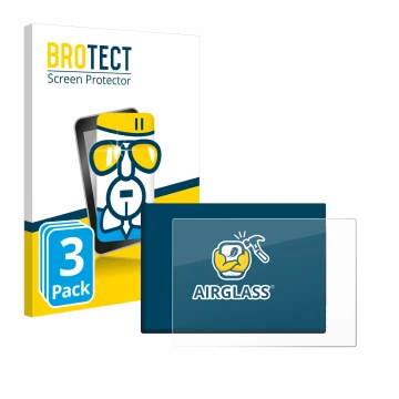 Face avant d’un emballage produit avec le logo de la marque BROTECT. À côté, l’appareil G-STORY 10.1