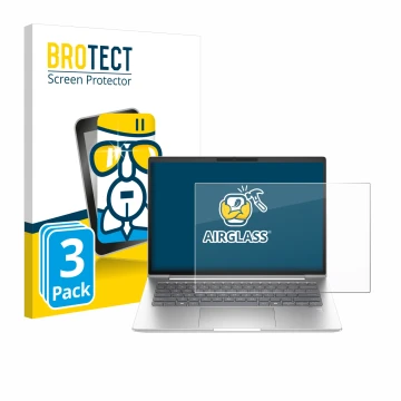 Face avant d’un emballage produit avec le logo de la marque BROTECT. À côté, l’appareil HP ProBook 440 G11 est représenté avec